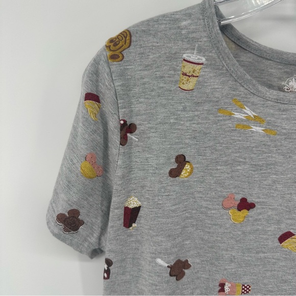 Disney Parks exclusive t-shirt allover print Disney inspired snacks food icon - Picture 2 of 5